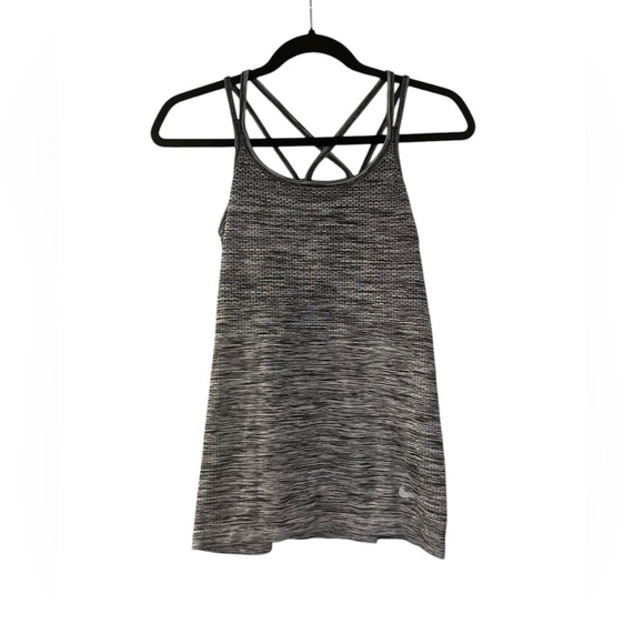Nike Women's Black and Gray Tank Top Size XS - Picture 1 of 6